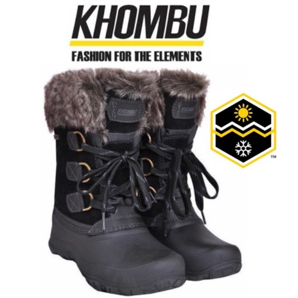 Khombu Waterproof Fur Snow Boots